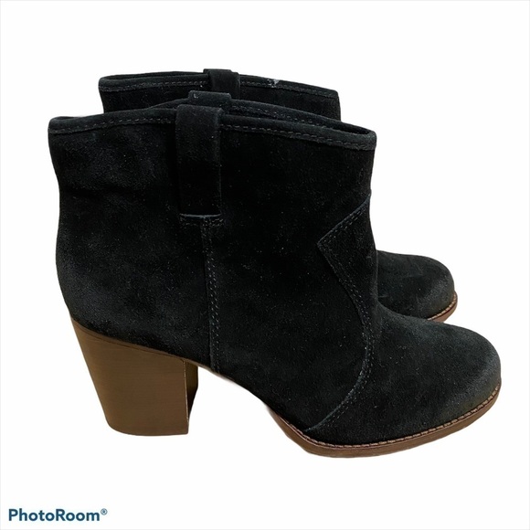 Splendid Suede Black Heel Boots Sz 11 Women’s - Picture 1 of 7